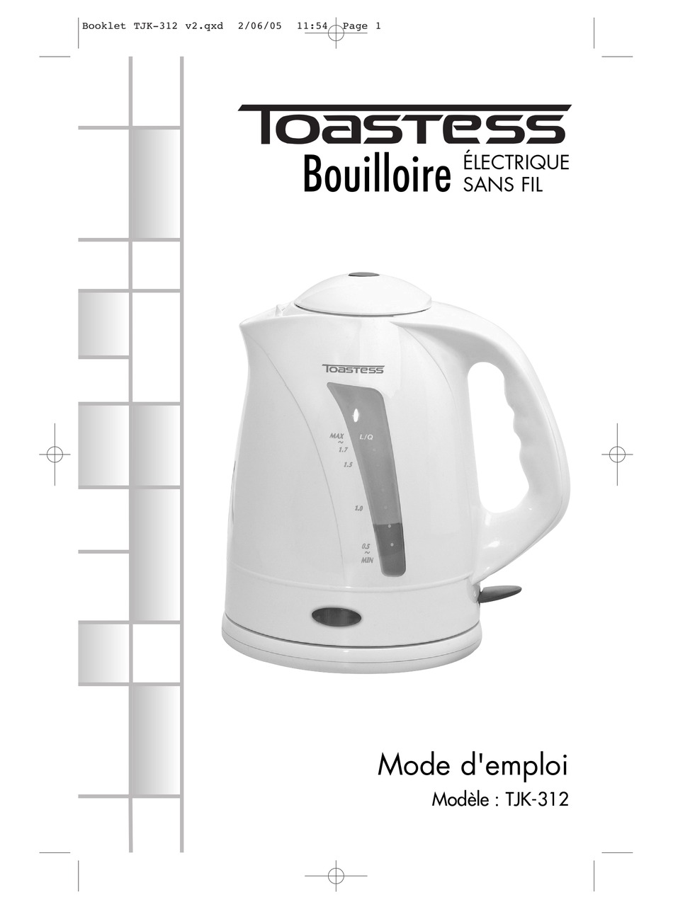 TOASTESS TJK312 INSTRUCTION BOOKLET Pdf Download ManualsLib