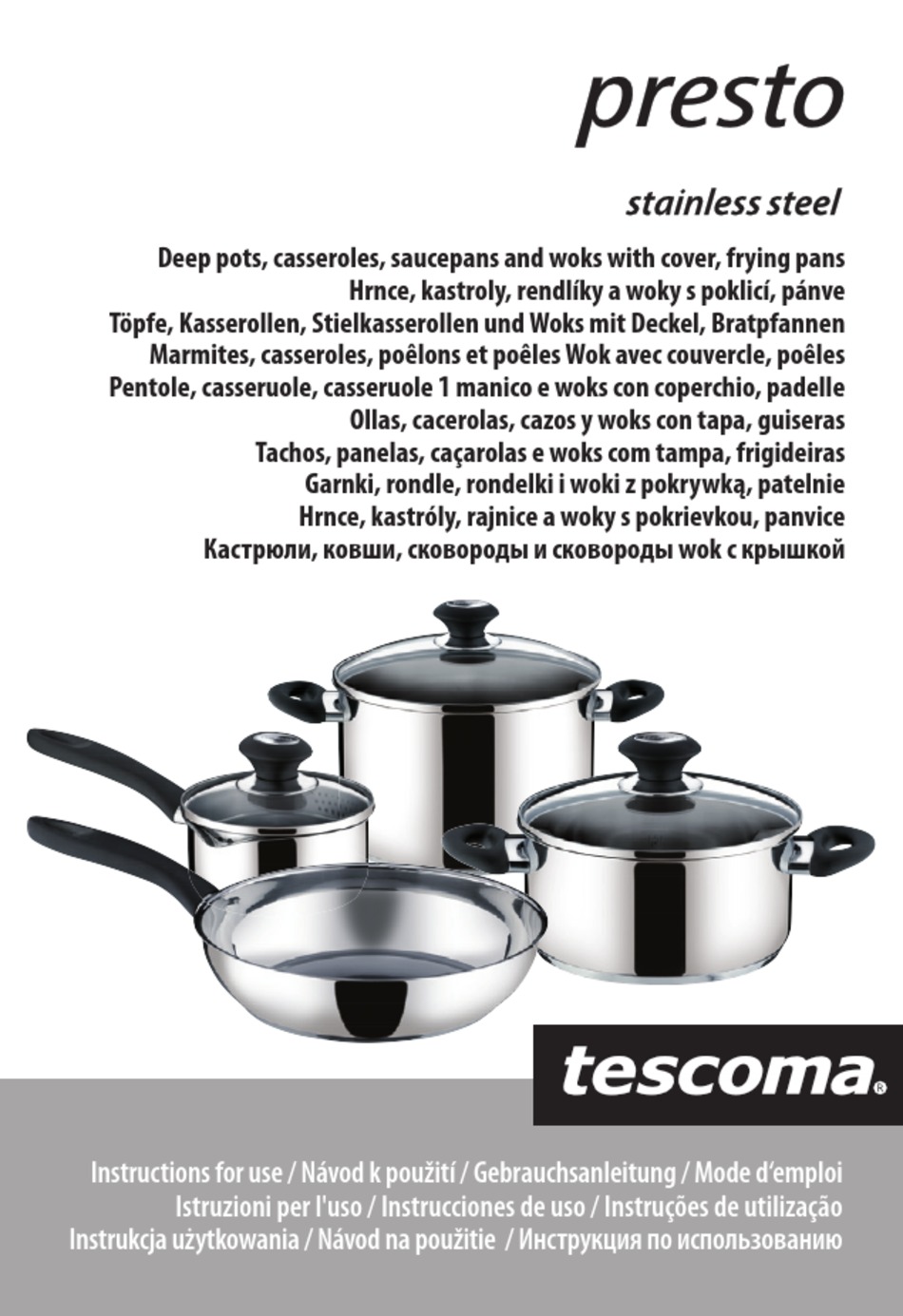 PRESTO INSTRUCTIONS FOR USE Pdf Download ManualsLib