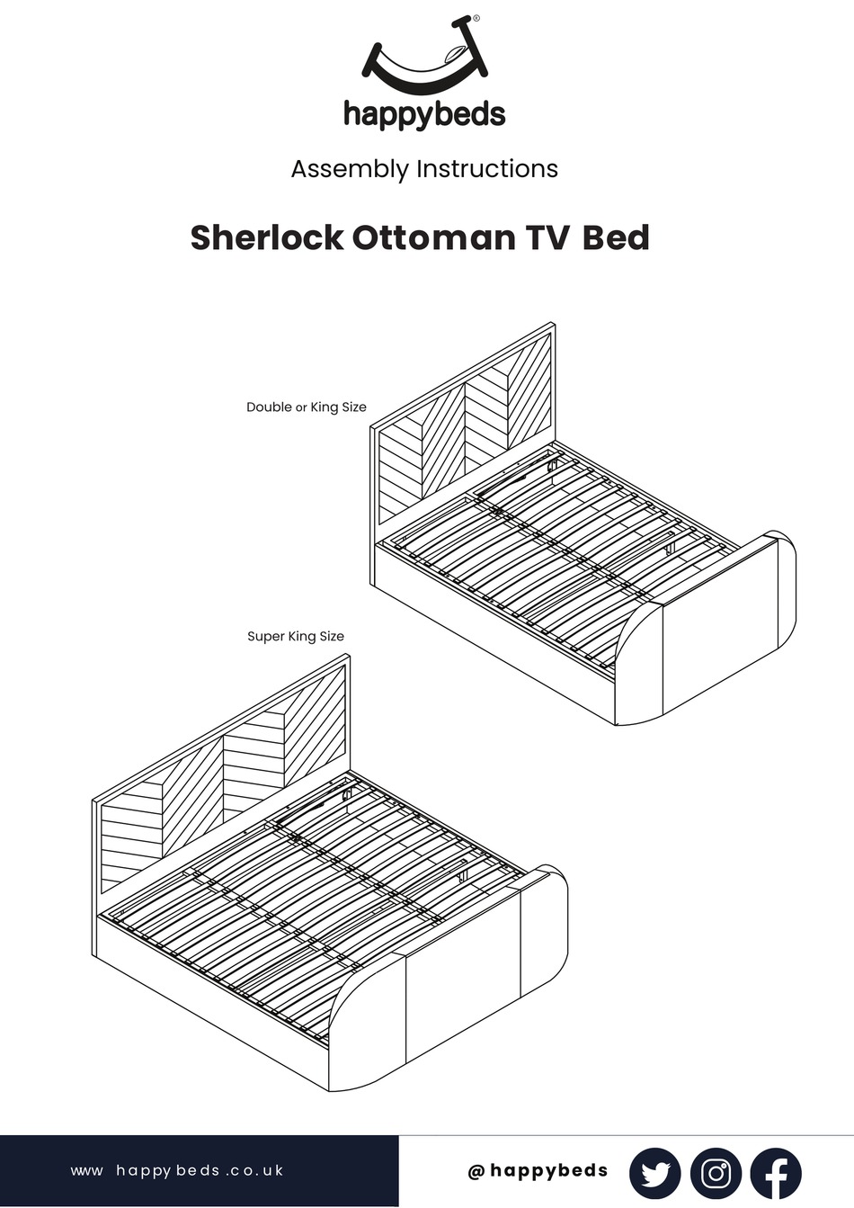 HAPPYBEDS SHERLOCK OTTOMAN ASSEMBLY INSTRUCTIONS MANUAL Pdf Download