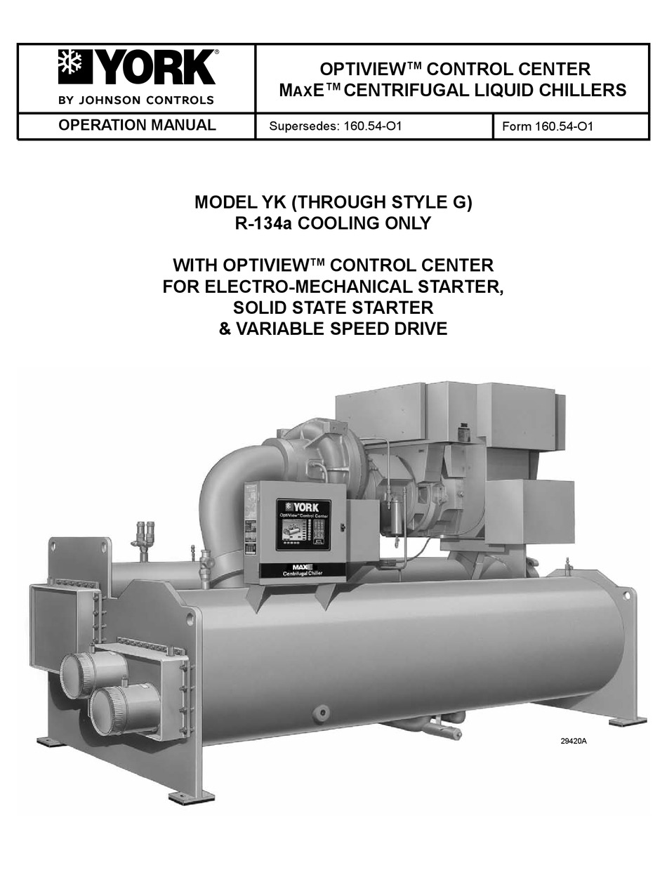 JOHNSON CONTROLS YORK YK MAXE OPERATION MANUAL Pdf Download ManualsLib