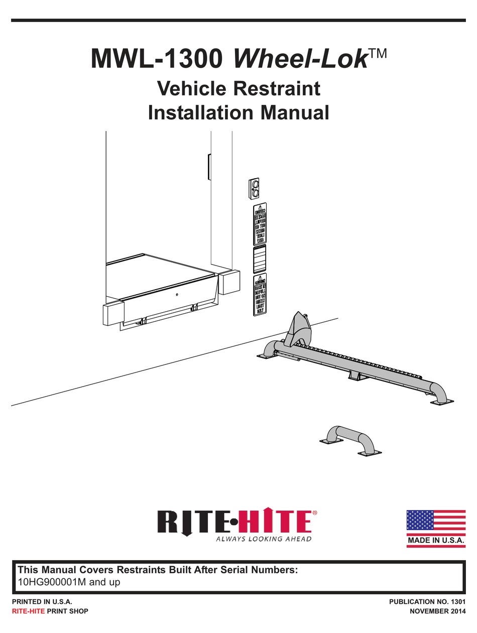 RITEHITE MWL1300 WHEELLOK INSTALLATION MANUAL Pdf Download ManualsLib