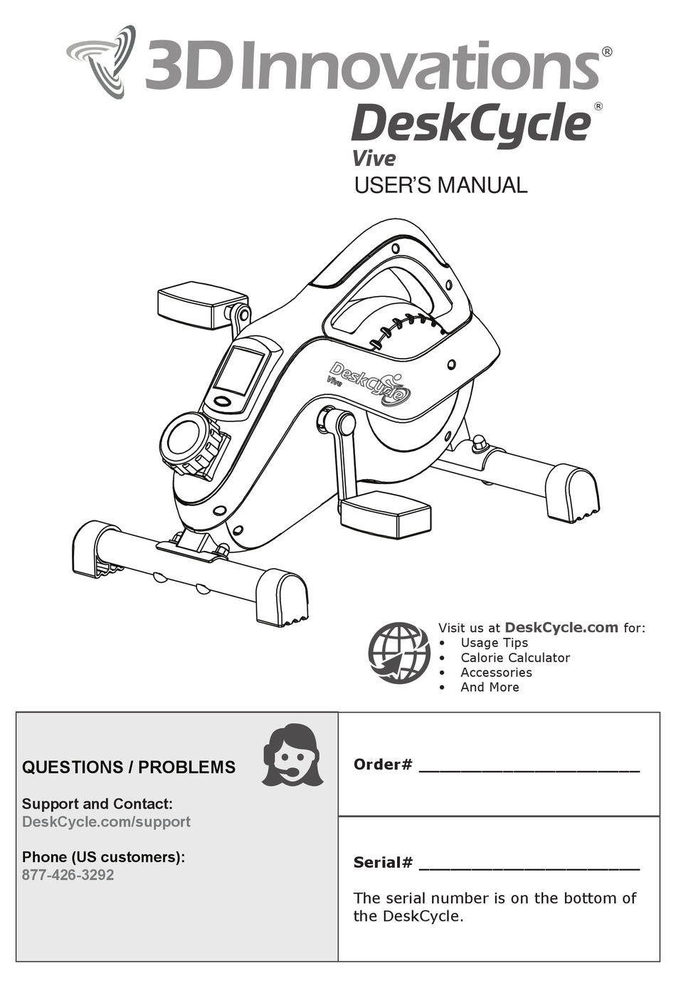 3d innovations desk cycle