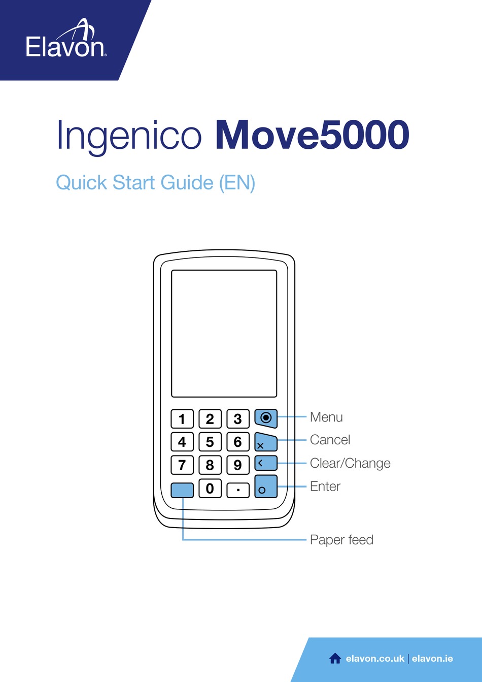 ELAVON INGENICO MOVE5000 QUICK START MANUAL Pdf Download ManualsLib