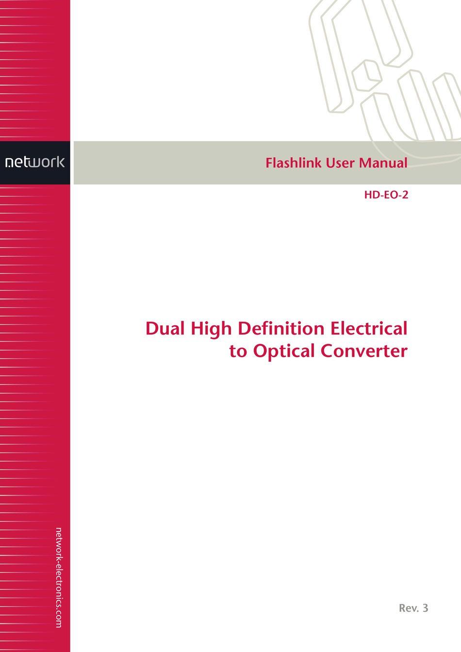 NETWORK ELECTRONICS FLASHLINK HDEO2 USER MANUAL Pdf Download ManualsLib