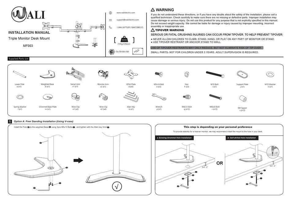 WALI MF003 INSTALLATION MANUAL Pdf Download ManualsLib