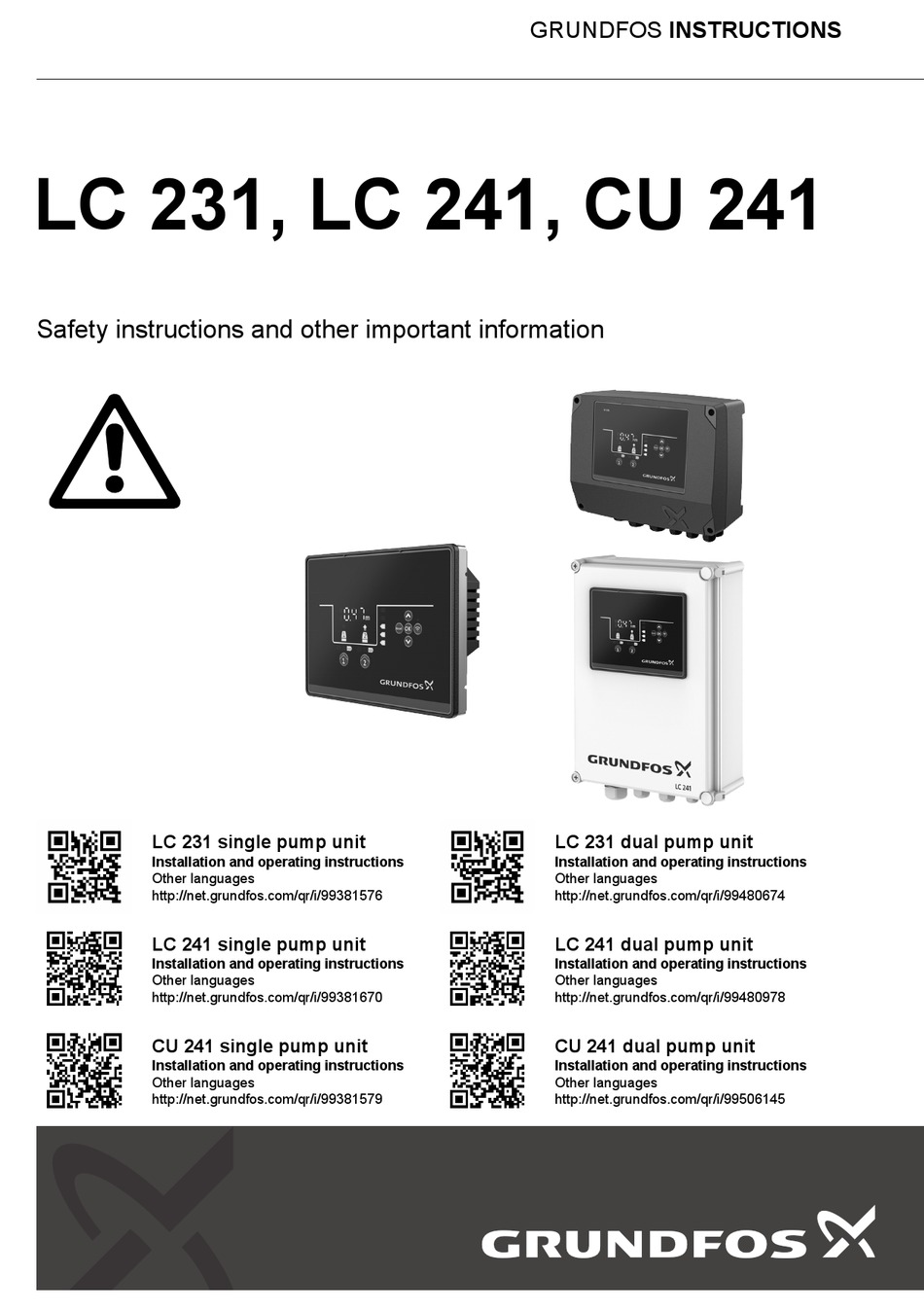 Шкаф grundfos lc 231 1x1 12 dol 3x460 pi для одного насоса