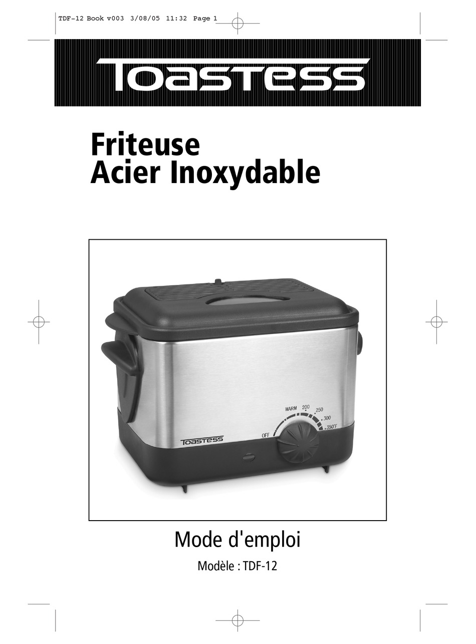 TOASTESS TDF12 INSTRUCTION BOOKLET Pdf Download ManualsLib