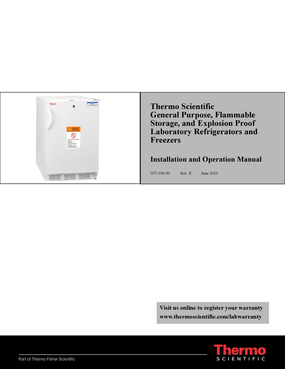 THERMO SCIENTIFIC 10ECEETSA INSTALLATION AND OPERATION MANUAL Pdf