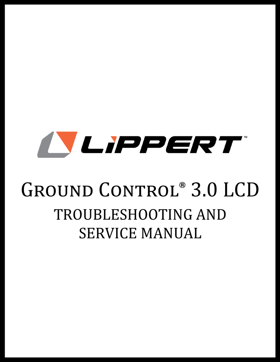 LIPPERT GROUND CONTROL 3.0 LCD MANUAL Pdf Download ManualsLib