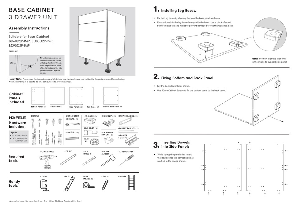 mitre-10-bd60d2p-imp-assembly-instructions-pdf-download-manualslib