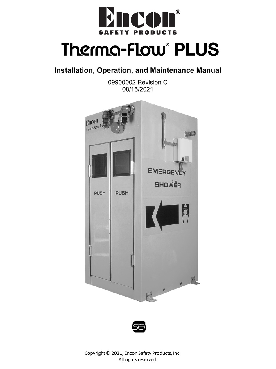ENCON THERMAFLOW PLUS INSTALLATION, OPERATION AND MAINTENANCE MANUAL
