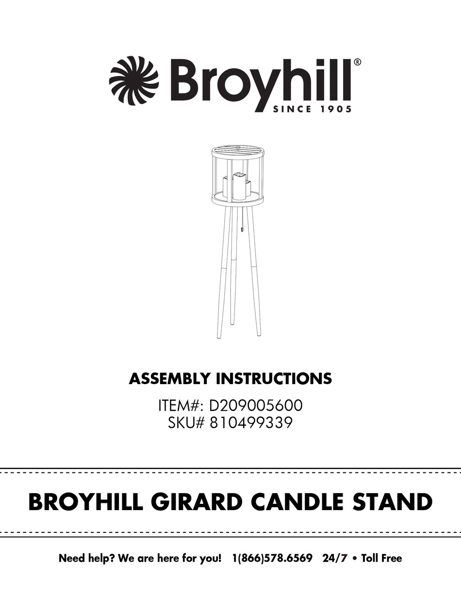 BROYHILL D209005600 ASSEMBLY INSTRUCTIONS MANUAL Pdf Download ManualsLib
