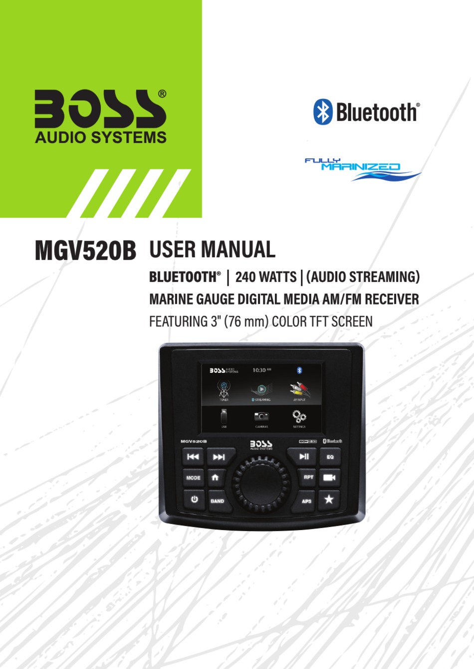 BOSS AUDIO SYSTEMS MGV520B USER MANUAL Pdf Download ManualsLib