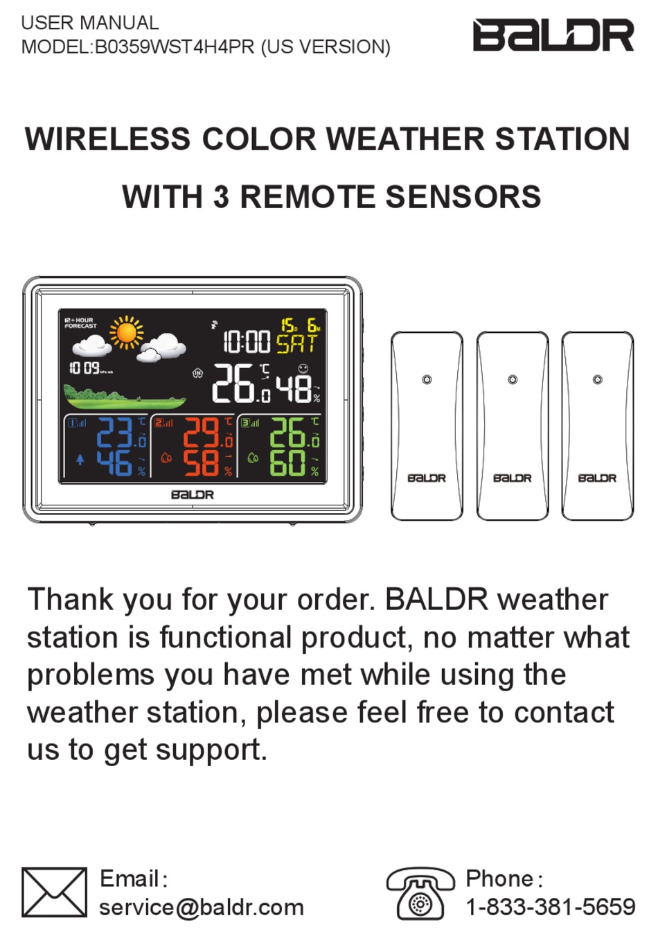 BALDR B0359WST4H4PR USER MANUAL Pdf Download ManualsLib