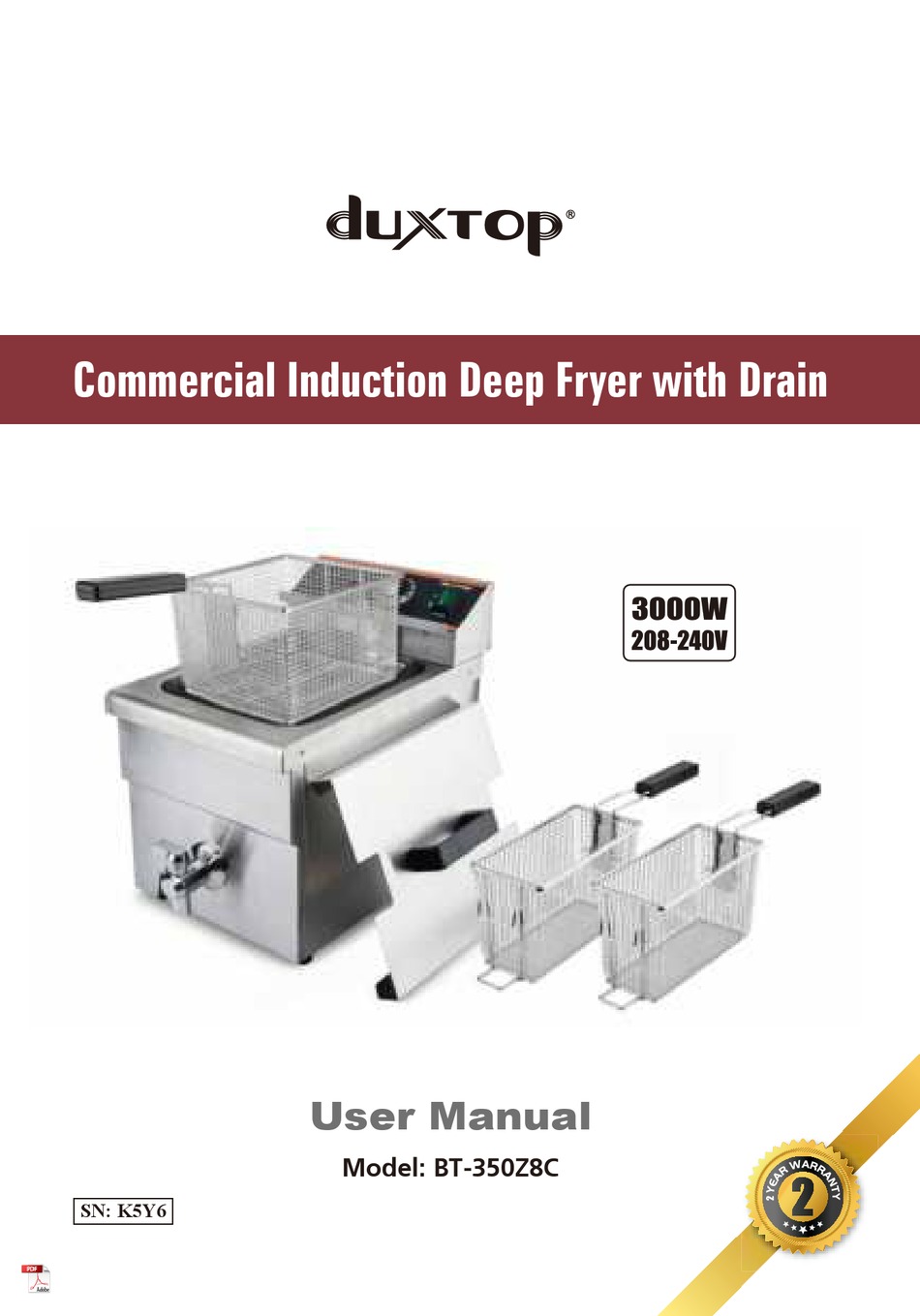 DUXTOP BT350Z8C USER MANUAL Pdf Download ManualsLib