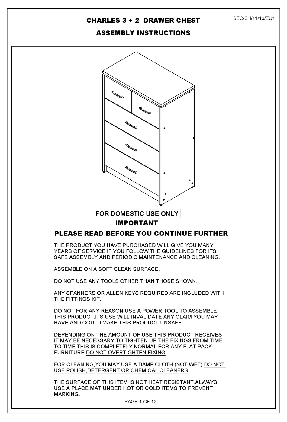 WHOLESALE BEDS CHARLES ASSEMBLY INSTRUCTIONS MANUAL Pdf Download