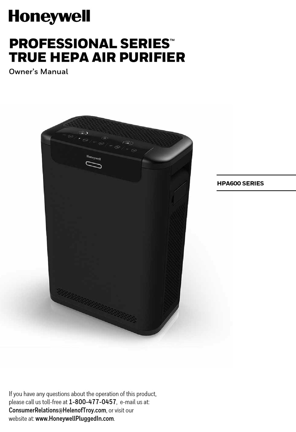 HONEYWELL HPA600 SERIES OWNER'S MANUAL Pdf Download ManualsLib