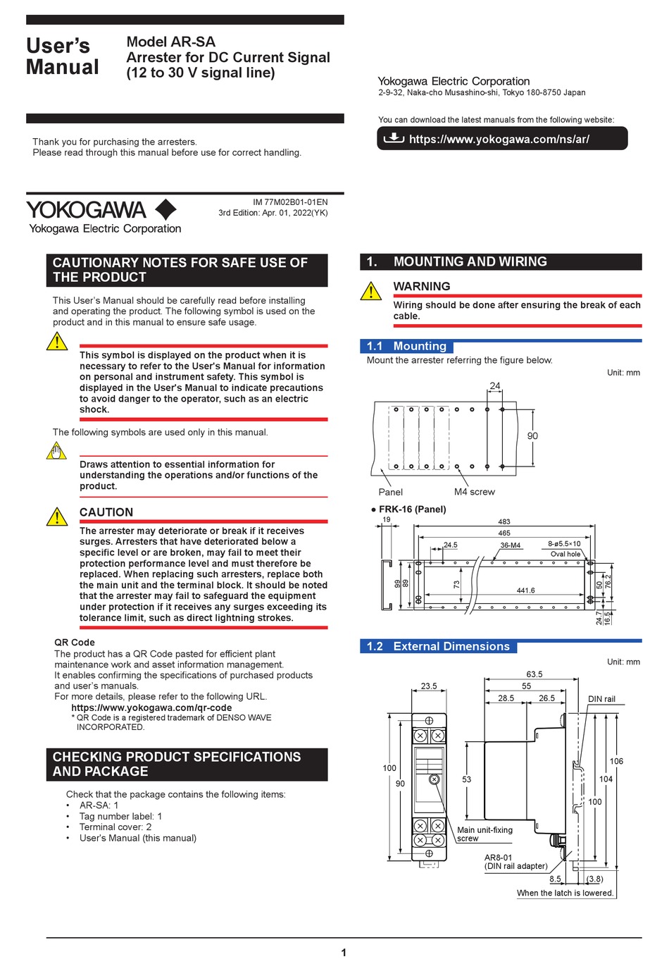 YOKOGAWA ARSA USER MANUAL Pdf Download ManualsLib
