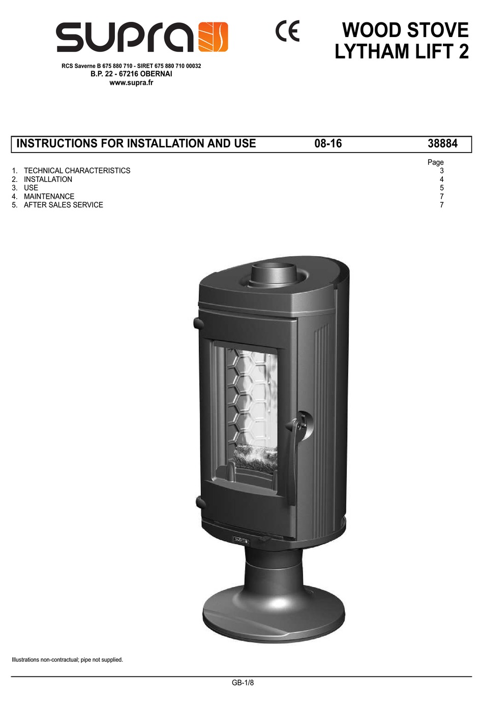 Poêle à Bois Supra Lytham 7 Kw SUPRA LYTHAM LIFT 2 INSTRUCTIONS FOR INSTALLATION AND USE MANUAL Pdf  Download | ManualsLib