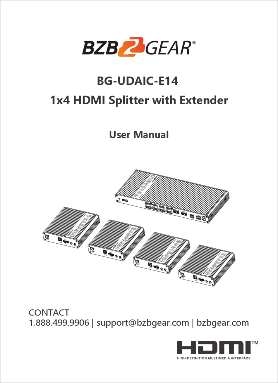 BZB GEAR BG-UDAIC-E14 USER MANUAL Pdf Download | ManualsLib