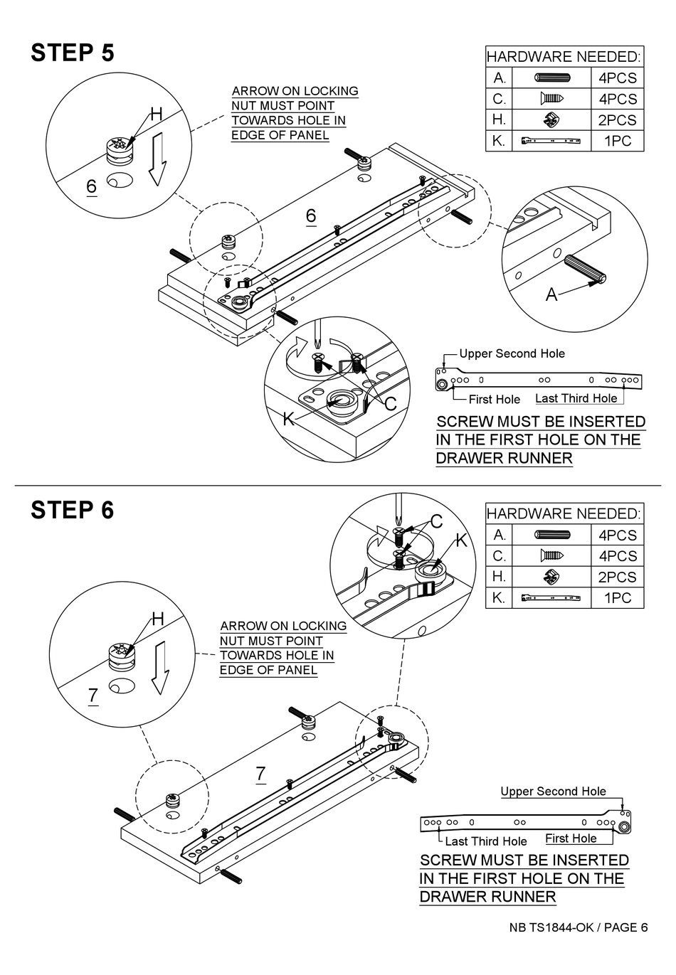 ELIVING FURNITURE NOBU SERIES ASSEMBLY INSTRUCTION MANUAL Pdf Download