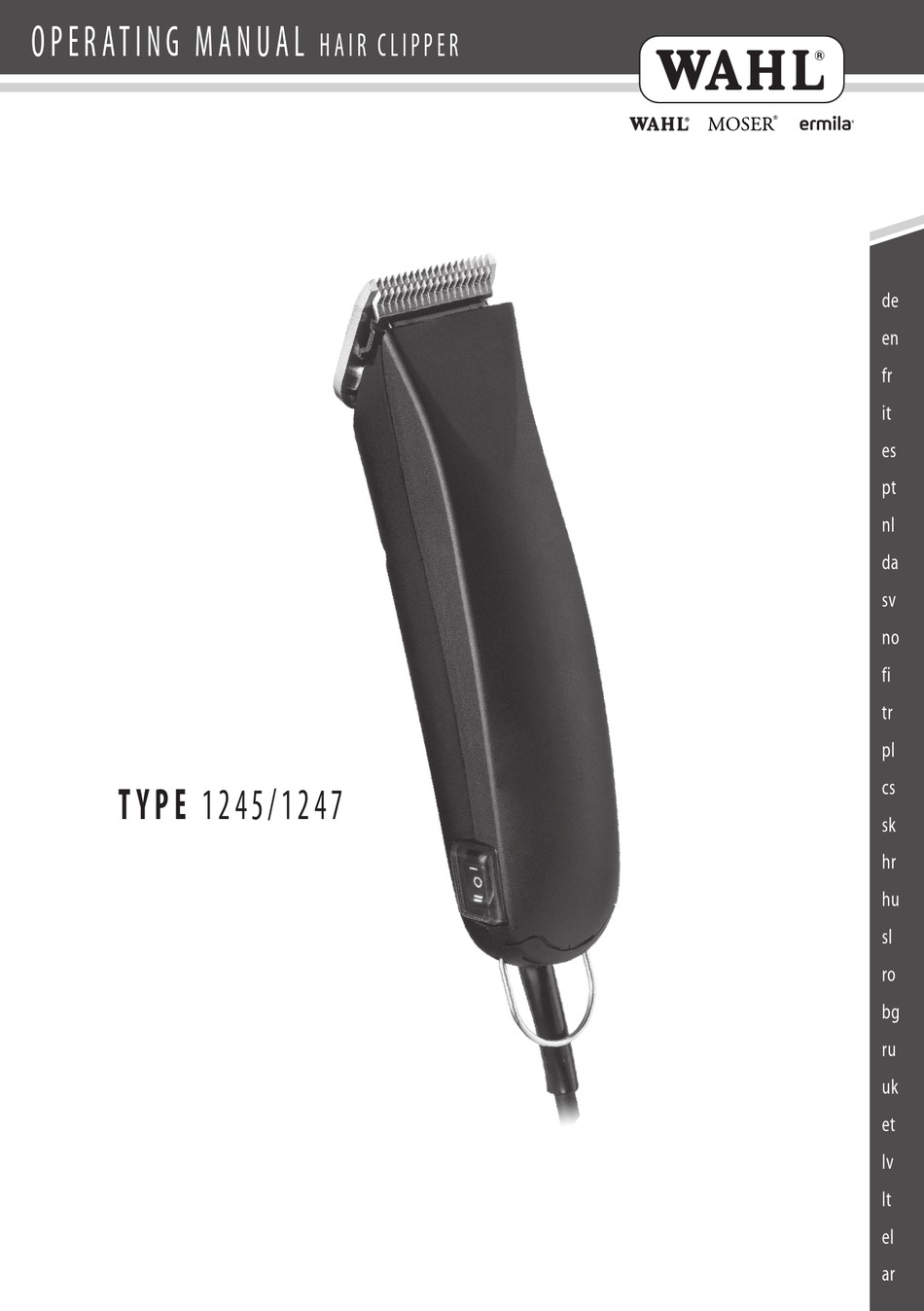 WAHL 1245 OPERATING MANUAL Pdf Download ManualsLib