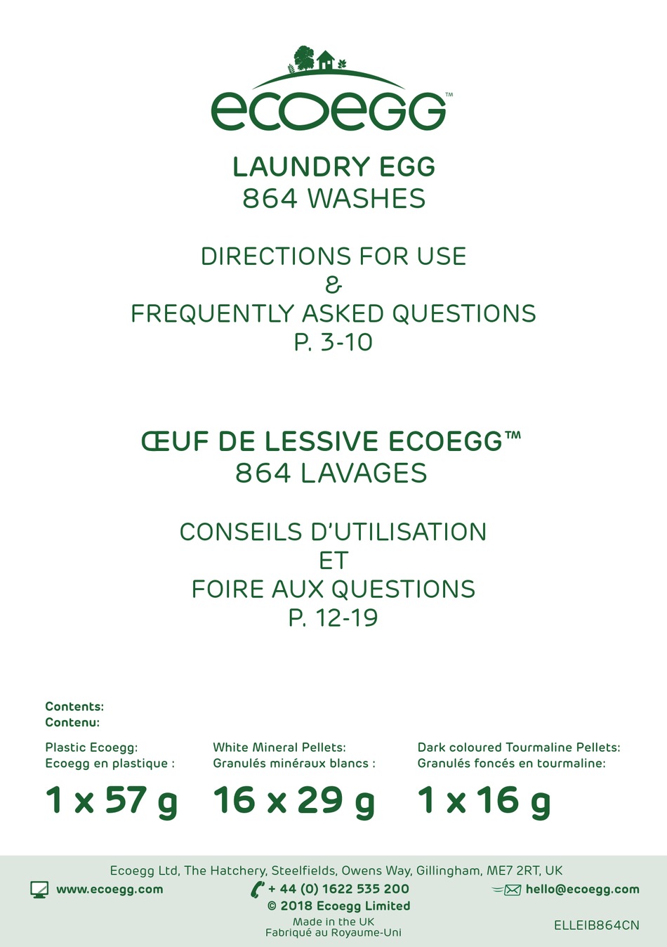 ECOEGG EGG 864 DIRECTIONS FOR USE MANUAL Pdf Download ManualsLib