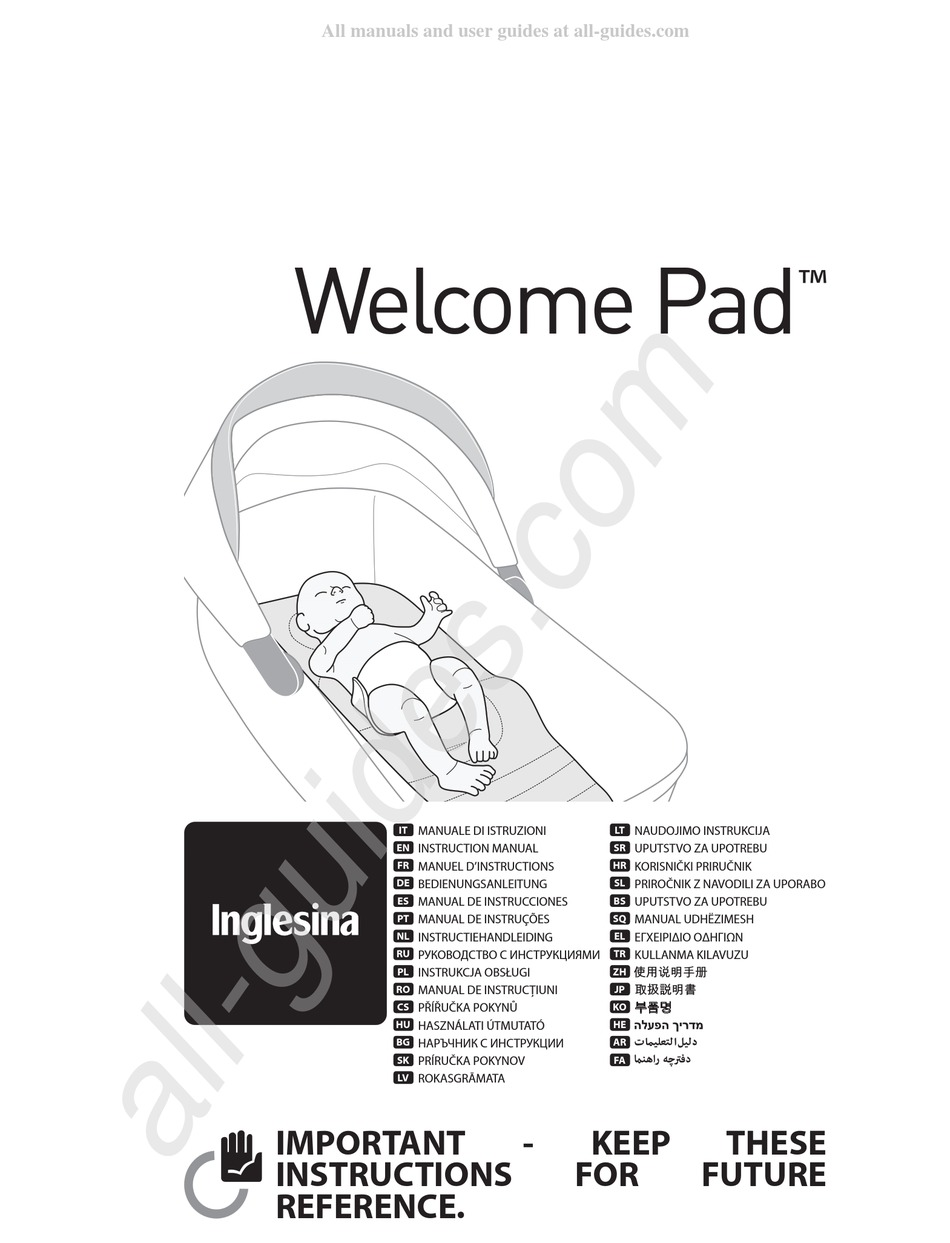 Inglesina матрас welcome pad