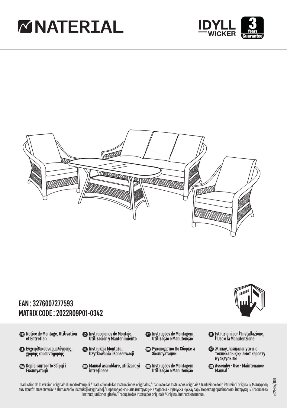 NATERIAL IDYLL 3276007277593 ASSEMBY - USE - MAINTENANCE MANUAL Pdf ...