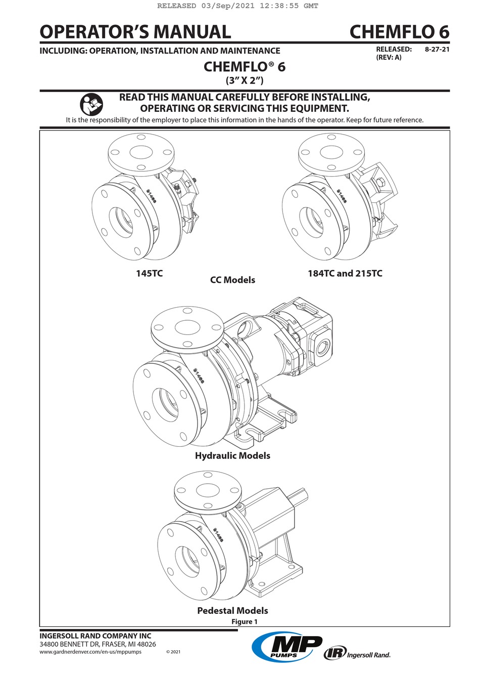 INGERSOLLRAND MP PUMPS CHEMFLO 6 OPERATOR'S MANUAL Pdf Download