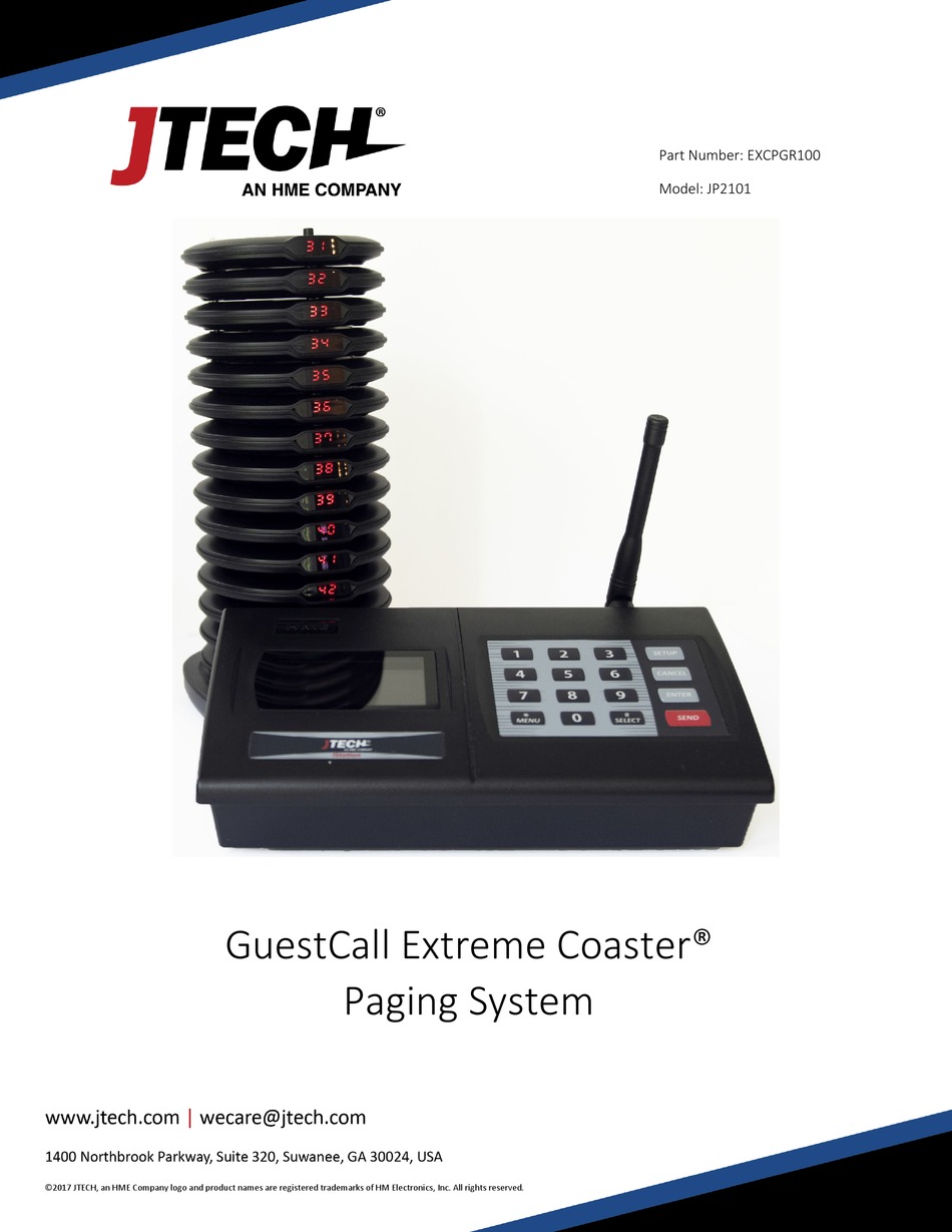 JTECH GUESTCALL JP2101 QUICK START MANUAL Pdf Download ManualsLib