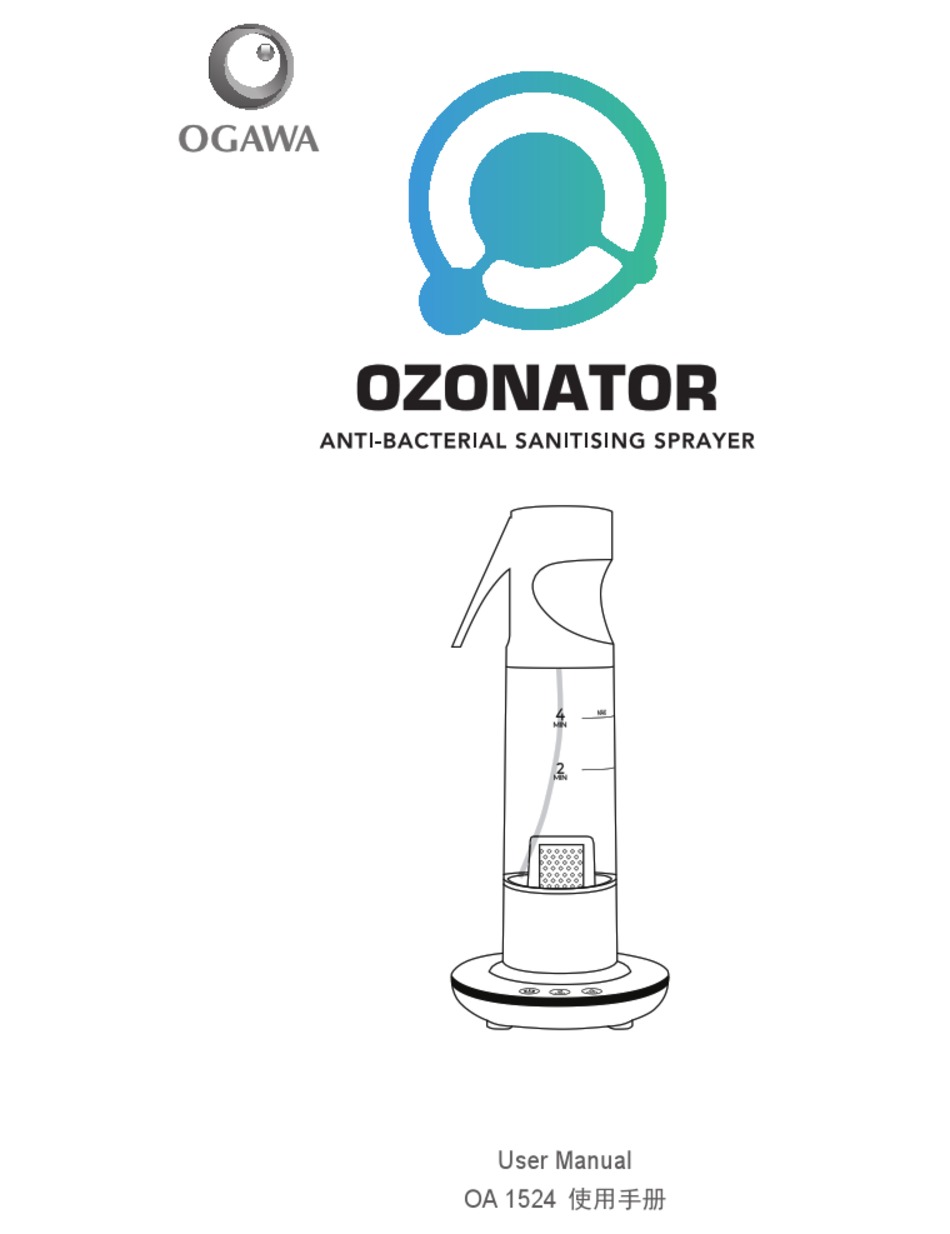 OGAWA OZONATOR OA 1524 USER MANUAL Pdf Download ManualsLib