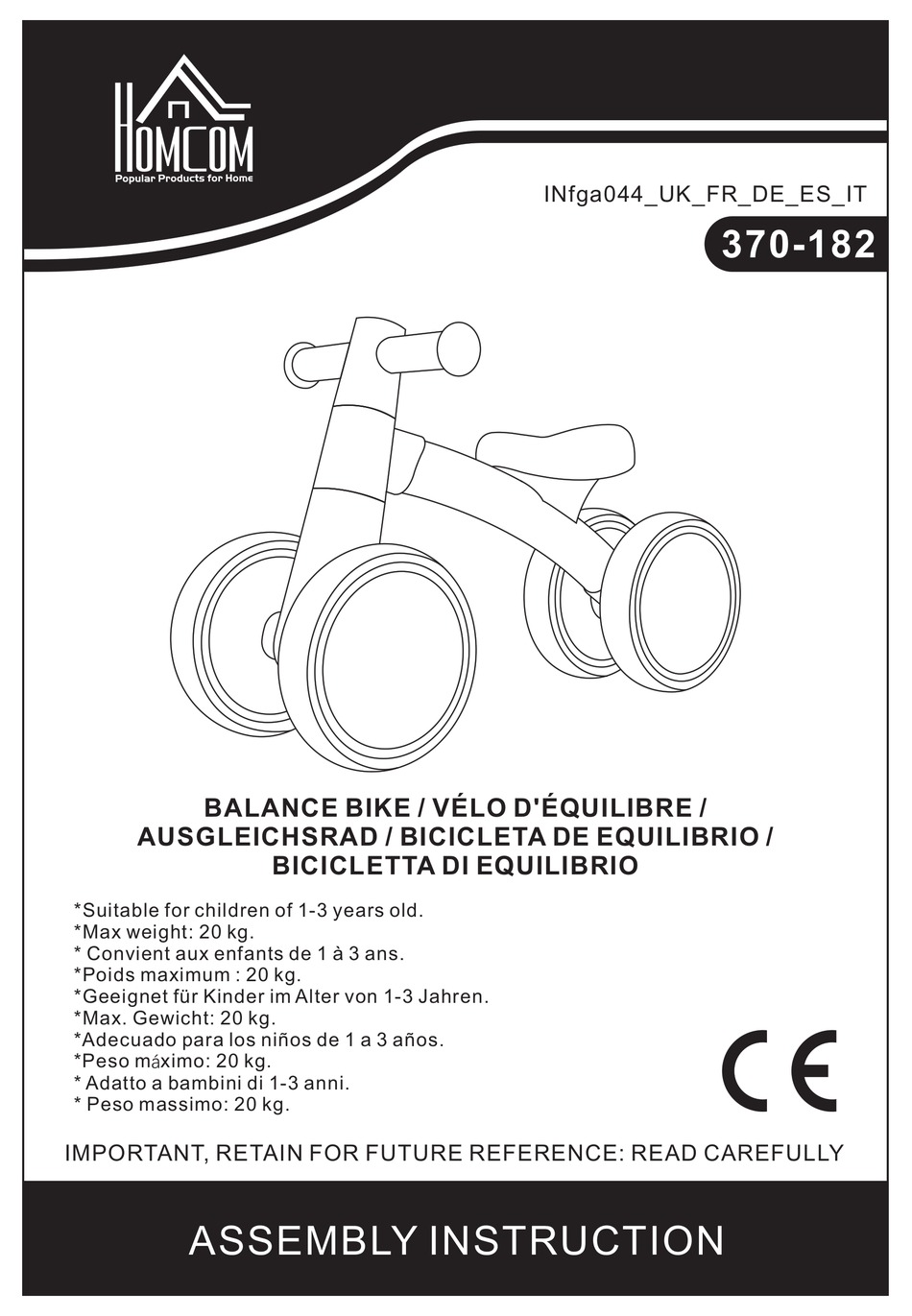 370182 ASSEMBLY INSTRUCTION MANUAL Pdf Download ManualsLib