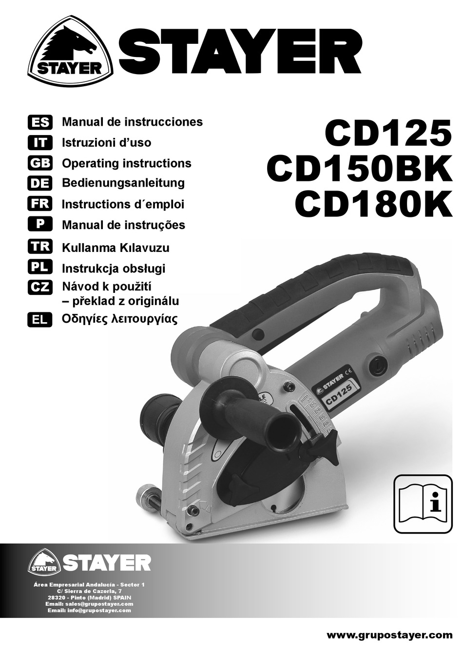 STAYER CD125 OPERATING INSTRUCTIONS MANUAL Pdf Download | ManualsLib