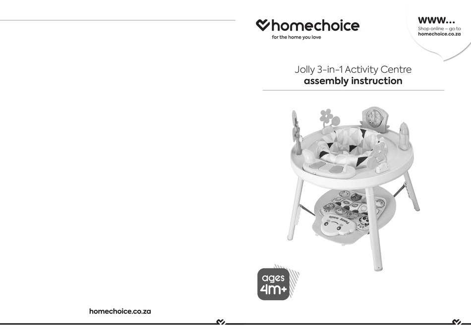 HOMECHOICE JOLLY ASSEMBLY INSTRUCTION Pdf Download ManualsLib