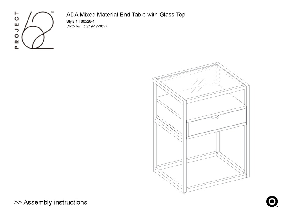 TARGET PROJECT 62 T805264 ASSEMBLY INSTRUCTIONS MANUAL Pdf Download