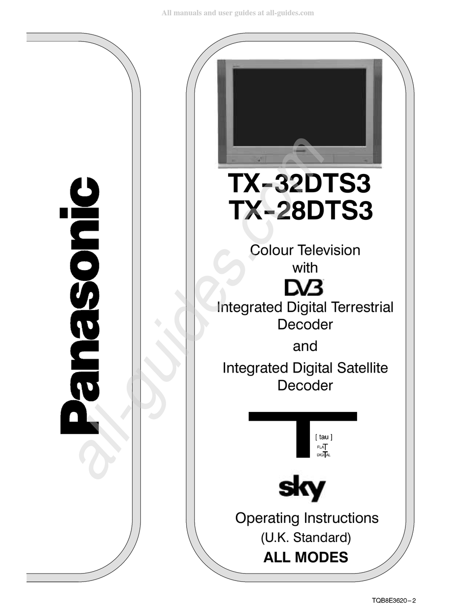 PANASONIC TX-32DTDS3 OPERATING INSTRUCTIONS MANUAL Pdf Download ...