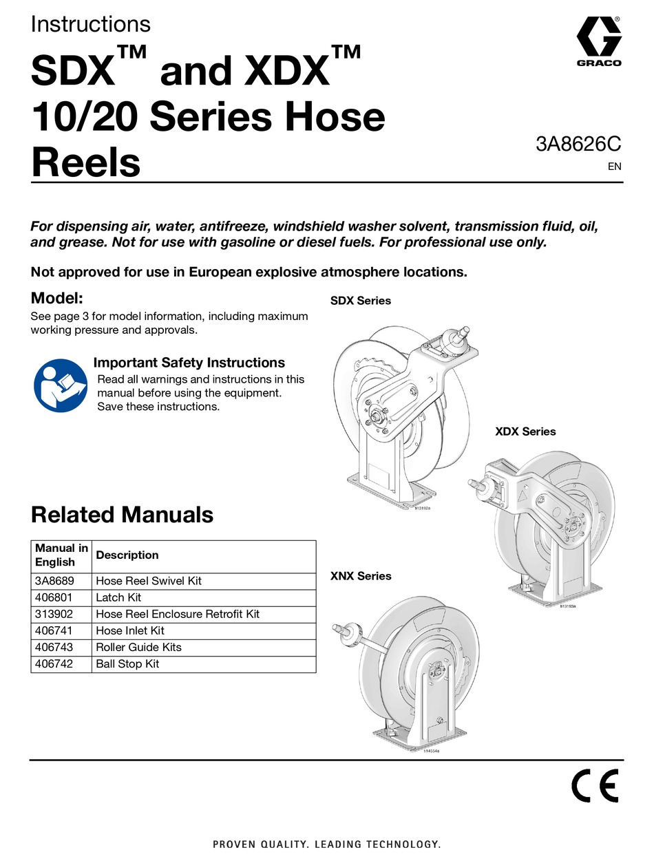 GRACO SDX SERIES INSTRUCTIONS MANUAL Pdf Download | ManualsLib