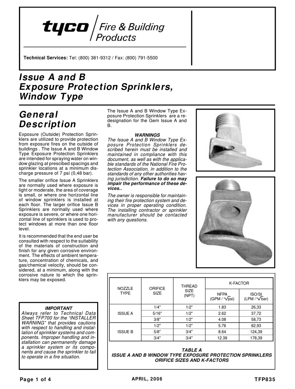 TYCO ISSUE A MANUAL Pdf Download | ManualsLib