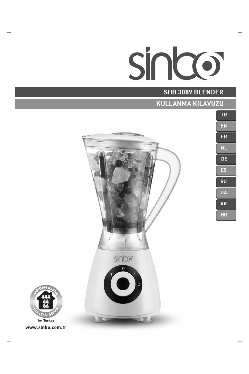 SINBO SHB 3089 INSTRUCTION MANUAL Pdf Download | ManualsLib