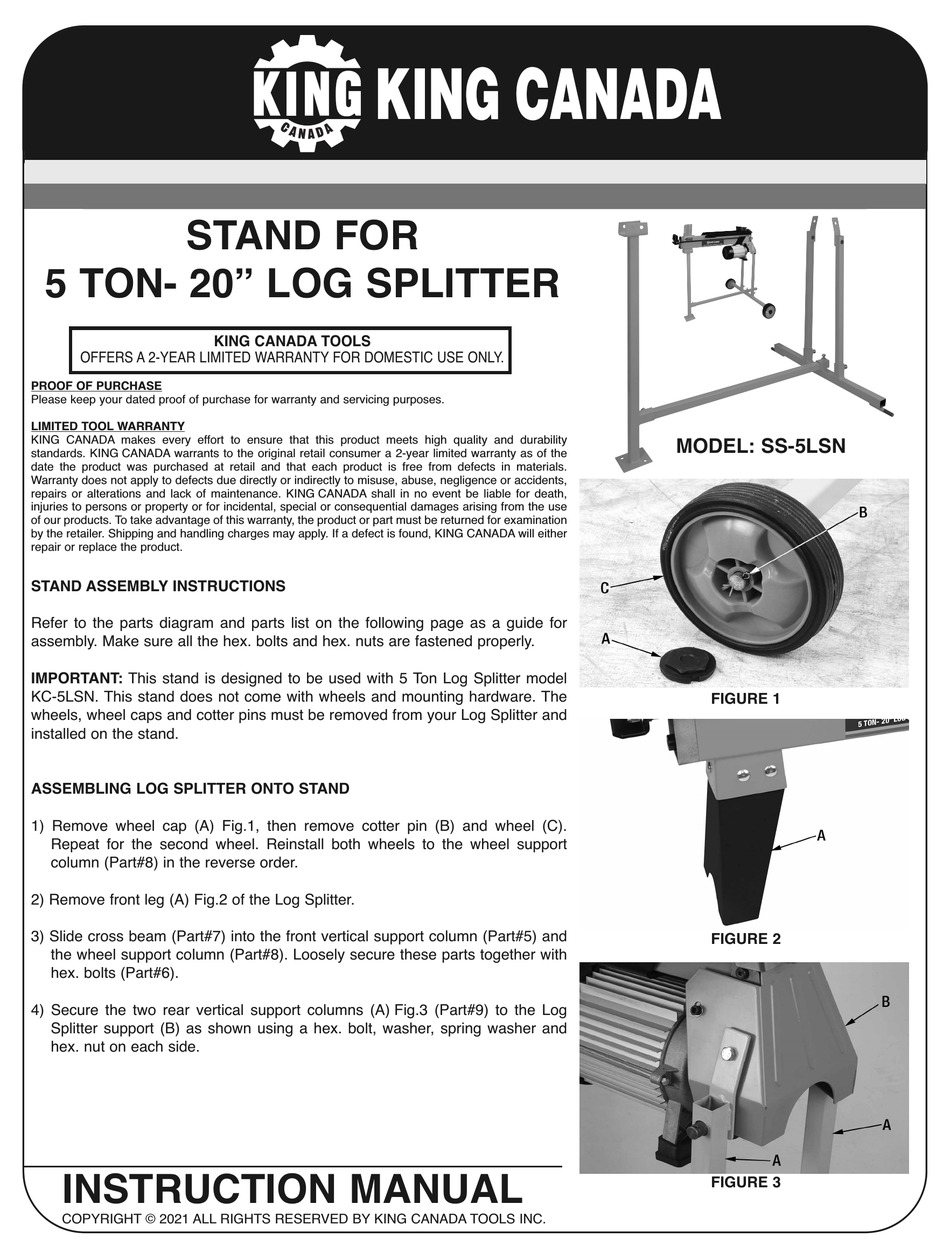 KING CANADA SS5LSN INSTRUCTION MANUAL Pdf Download ManualsLib