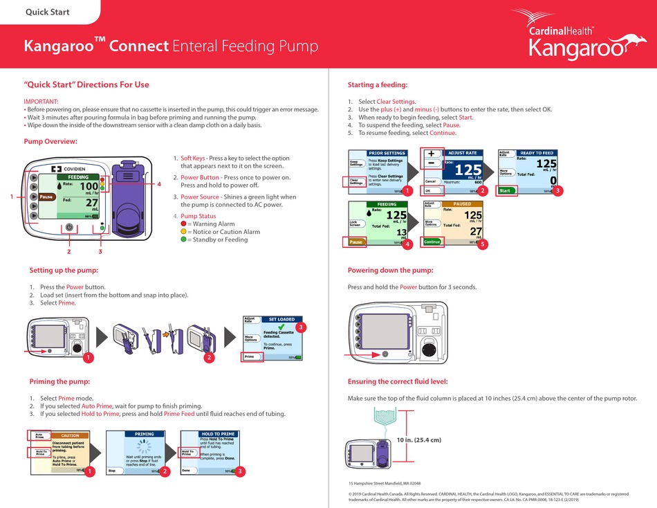 CARDINAL HEALTH KANGAROO CONNECT QUICK START Pdf Download ManualsLib