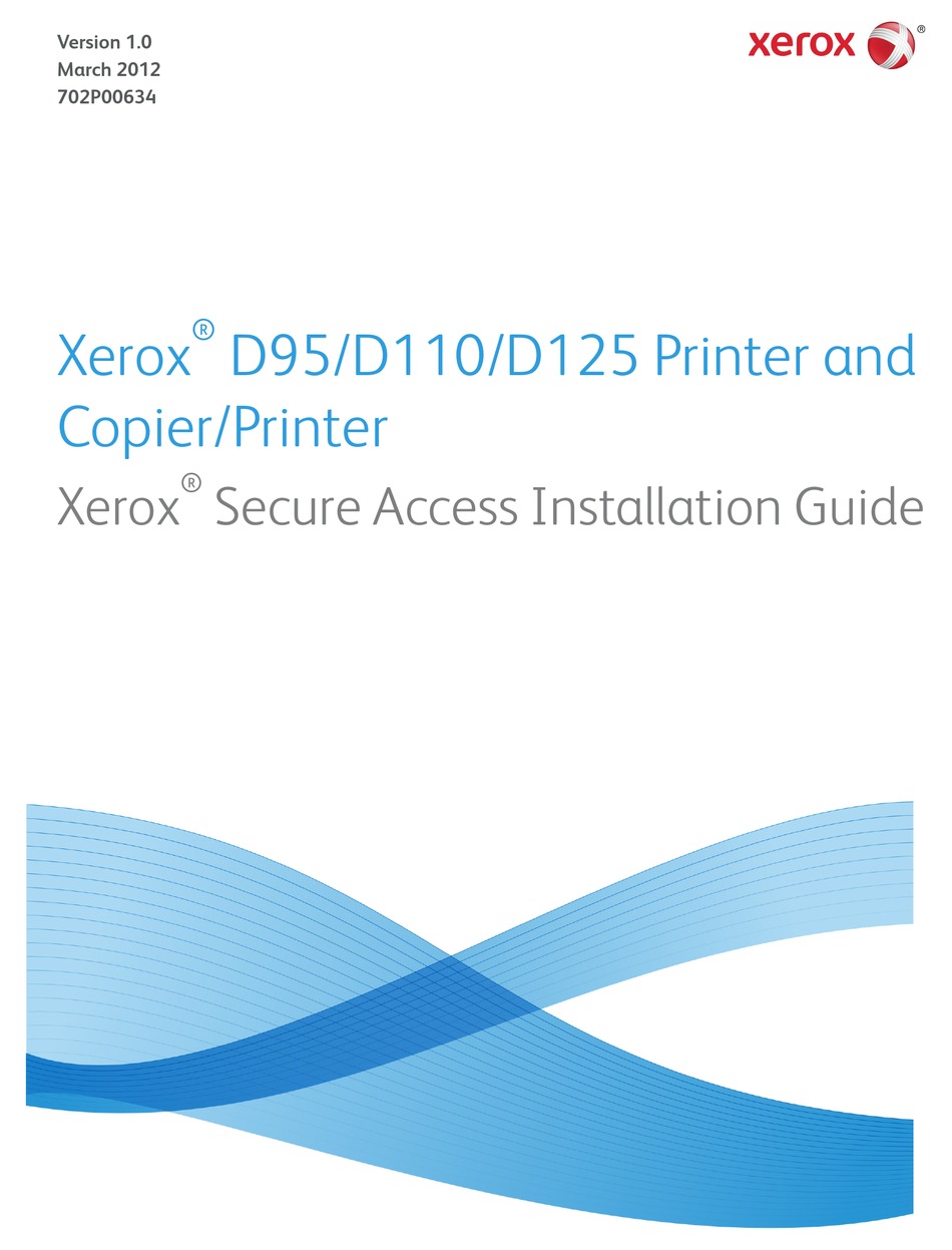 XEROX D95 INSTALLATION MANUAL Pdf Download ManualsLib
