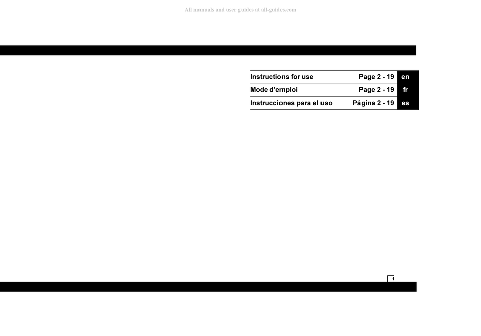 AOS 2061 INSTRUCTIONS FOR USE MANUAL Pdf Download ManualsLib