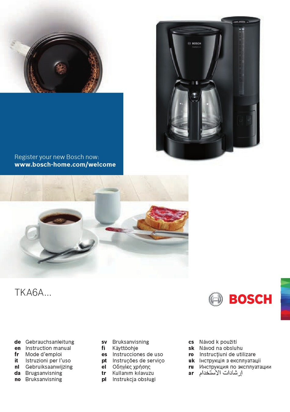 BOSCH TKA6A SERIES INSTRUCTION MANUAL Pdf Download ManualsLib