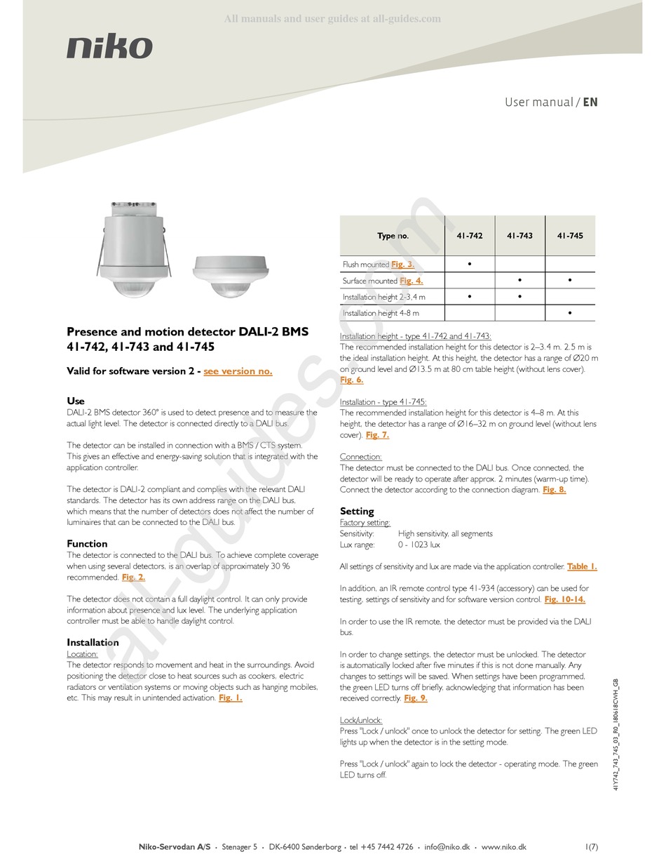 NIKO DALI2 BMS USER MANUAL Pdf Download ManualsLib