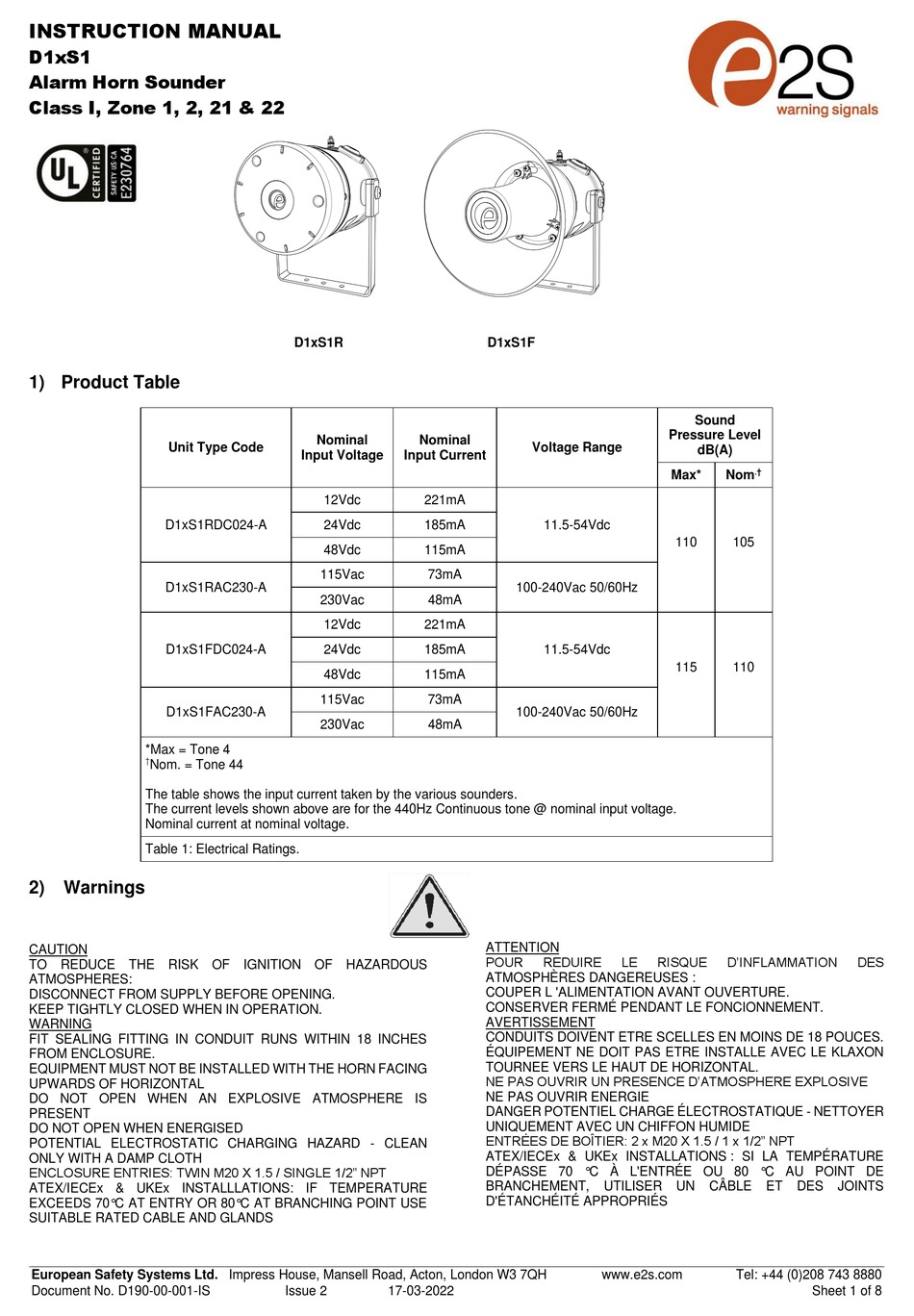 e2s-d1xs1-instruction-manual-pdf-download-manualslib