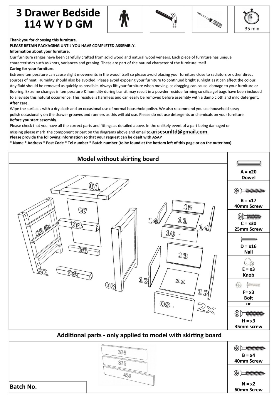 BIG FURNITURE WAREHOUSE 114 W Y D GM QUICK START MANUAL Pdf Download