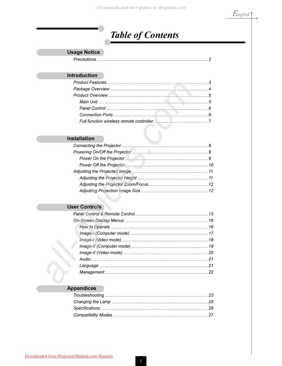 BOXLIGHT CINEMA 17SF USER MANUAL Pdf Download ManualsLib