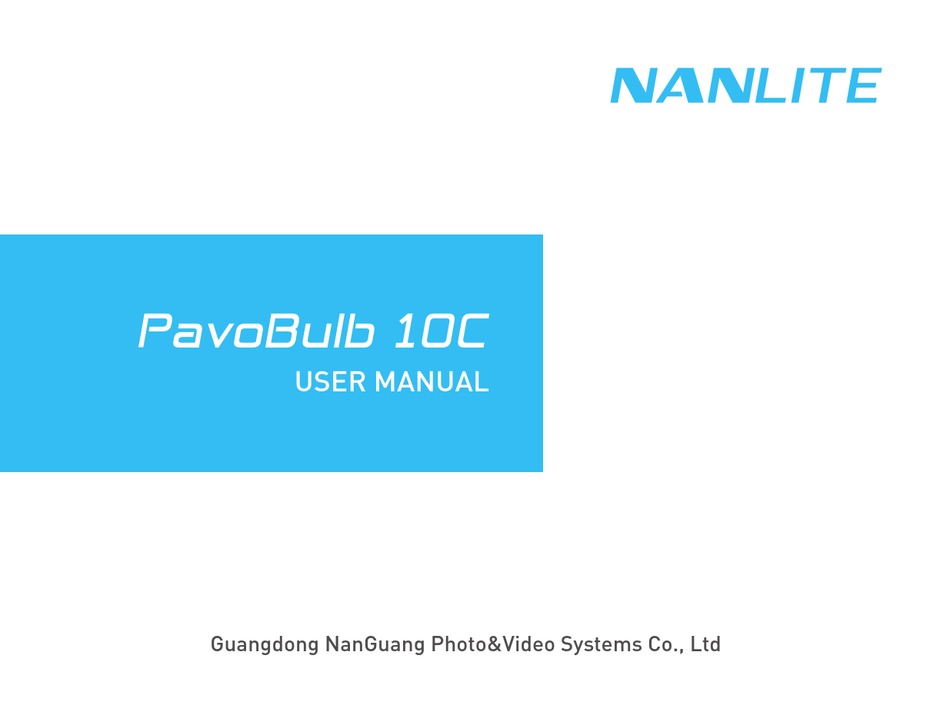 NANLITE PAVOBULB 10C USER MANUAL Pdf Download | ManualsLib